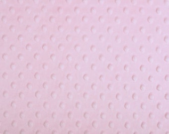 BABY PINK Dimple MINKY From Shannon Fabrics 58/60" Wide