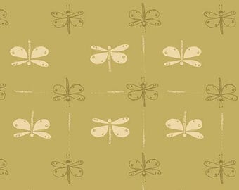 Dragonfly Daze in Flutter From Andover Fabrics Meadow Walk Collection by Alexandra Bordallo
