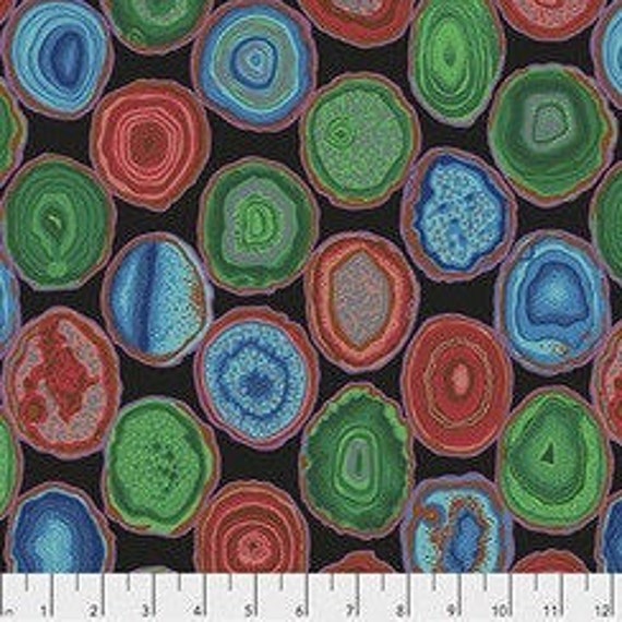 WHAT WE WANT×GeekField KATORI Kaffe Fassett Fabric- Geodes in Black From Kaffe Fassett