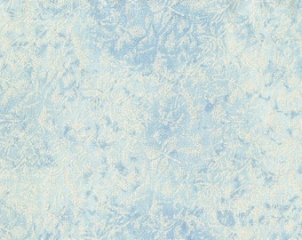 Cloud Blue PEARLIZED METALLIC Blender from Fairy Frost Collection by Michael Miller Fabrics 100% Pearlized Cotton Metallic