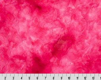 MINKY- Luxe Cuddle® Galaxy THINK PINK From Shannon Fabrics 10mm Pile