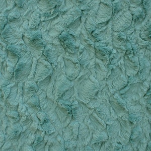 Agave Green Solid Bella MINKY from EZ Snuggle Luxury Furry Fabric Collection- 15mm pile length