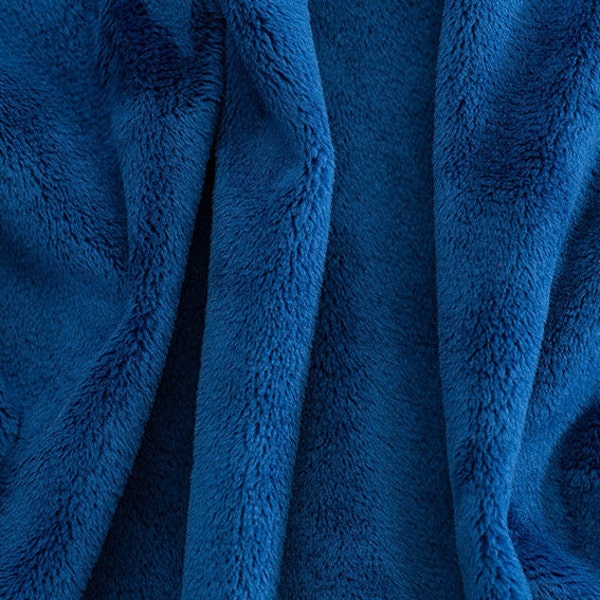 90" Extra Wide Royal Blue Cuddle Smooth 3 MINKY From Shannon Fabrics- 3mm Pile