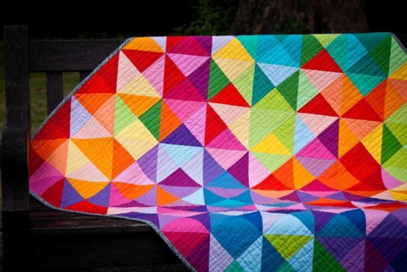 Carte postale suédoise KIT de COUETTE (35 pièces grasses et une coupe de 3/8 yard) - Le kit comprend du coton Kona image 2
