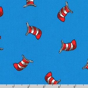 Hats in the Air in Blau aus der The Cat In The Hat-Kollektion von Dr. SeussEnterprises
