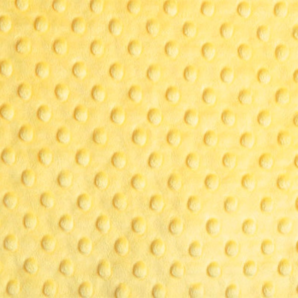 Yellow (Light) Dimple Minky From Shannon Fabrics - Choose Your Cut