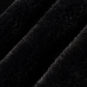 Luxe Cuddle® Seal en felpa Minky de pelo alto negro caviar de Shannon Fabric - 15 mm -