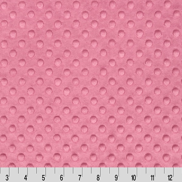 Cuddle® Dimple Minky in Dusty Rose Pink From Shannon Fabrics