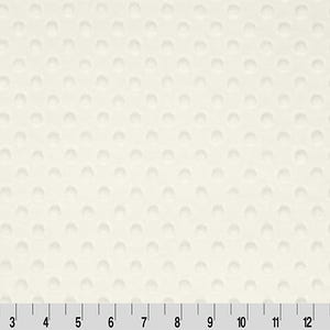 May include: White fabric with a textured, raised dot pattern.