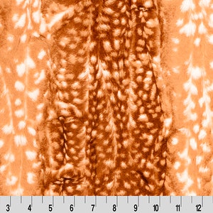 DISCONTINUED- Luxe Cuddle® Fawn Ginger MINKY From Shannon Fabrics 10mm Pile