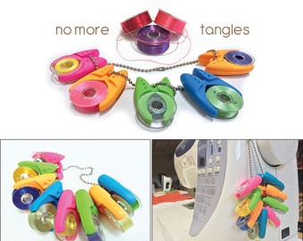 Tulips 12 Piece Universal Bobbin Clamps by Smartneedle