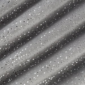 MINKY Sparkle Cuddle® Glitter in Graphite Gray with Silver Shimmer Plush Minky Fabric From Shannon Fabrics - 3mm Pile - No Shed Sparkle
