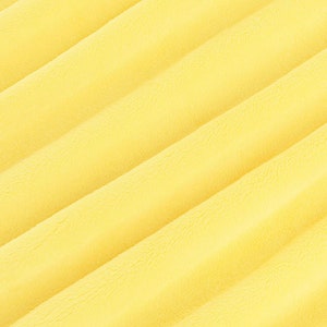 Cuddle® 3 in Banana Yellow Minky From Shannon Fabrics image 2