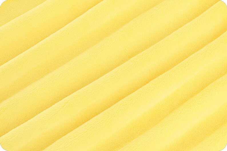 Cuddle® 3 in Banana Yellow Minky From Shannon Fabrics image 2