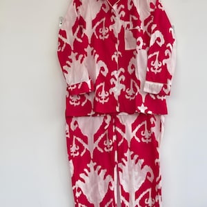 Hand Block Print Cotton Pajama Set: Floral Indian Nightwear 12