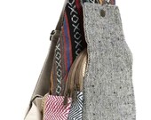 Hemp Sling Backpack | Tribal Woven Crossbody Bag, Festival Rucksack