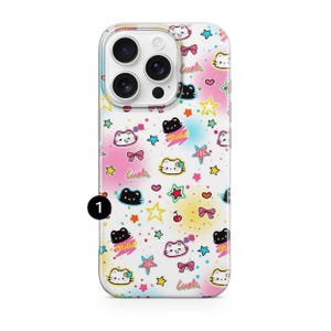 Hello Kitty Phone CasePink Sanrio Cover for iPhone 17 Pro Max, 16e, 15, 14, 13 & Samsung S26 Ultra, S25 FE, A57, A56, Pixel 10, 9A 1