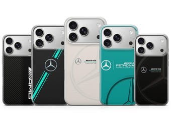 Mercedes F1 Phone Case, Petronas AMG  Cover for iPhone 17 Pro Max, 16e, 15, 14, 13 & Samsung S26 Ultra, S25 FE, A57, A56, Pixel 10,9A