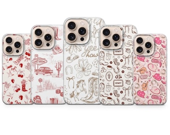 Cowgirl Phone Case Western Rodeo Cover for iPhone 16 Pro, 15, 14, 13, 12, Samsung S25+, S24FE, S23, S22, A16, A25, Pixel 9, 8A