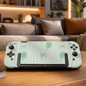Caja para interruptor 2 con diseño de lazo de trébol pastel