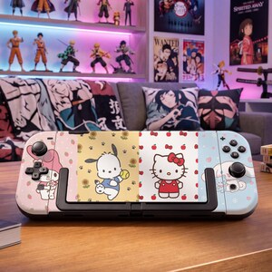 Whimsical 4-Panel Kawaii Animal Character Gaming Console Shell for Switch 2