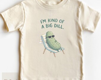 I'm Kind Of A Big Dill Pickle Baby Bodysuit | Humorous Toddler Apparel