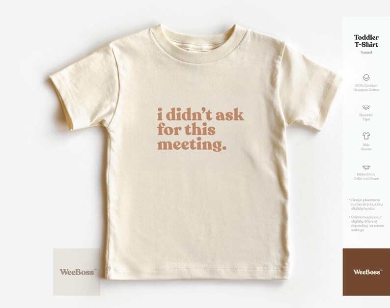 No pedí esta reunión / Body de bebé, camiseta y sudadera para niño pequeño imagen 2