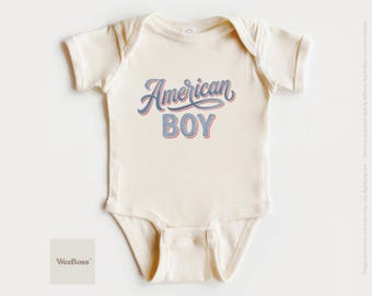 American Boy | Fun Baby Gift, Cute Baby Outfit | Baby Bodysuit, Toddler Tee & Sweatshirt