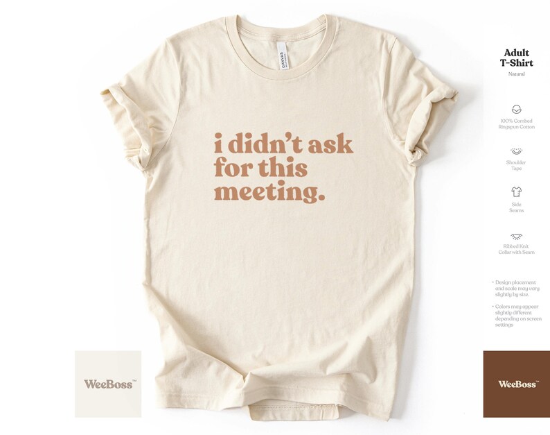 No pedí esta reunión / Body de bebé, camiseta y sudadera para niño pequeño imagen 6