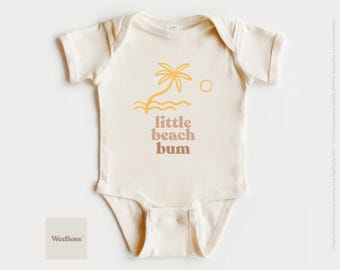 Little Beach Bum Baby Bodysuit | Palm Tree Graphic Tee