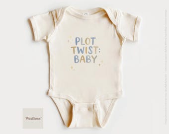 Plot Twist Baby – Body per annuncio di nascita, regalo per neo genitori, maglietta per bambini, felpa
