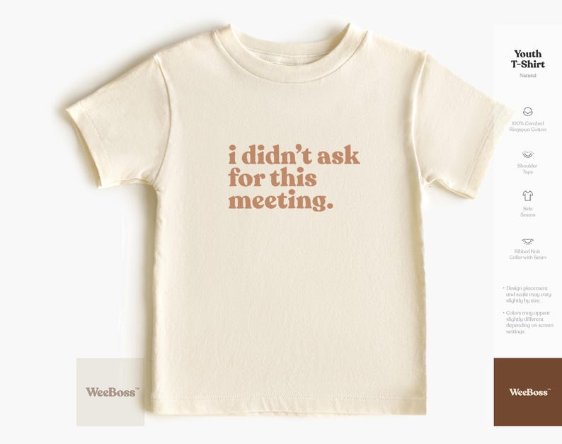 No pedí esta reunión / Body de bebé, camiseta y sudadera para niño pequeño imagen 4