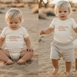 No pedí esta reunión / Body de bebé, camiseta y sudadera para niño pequeño imagen 8