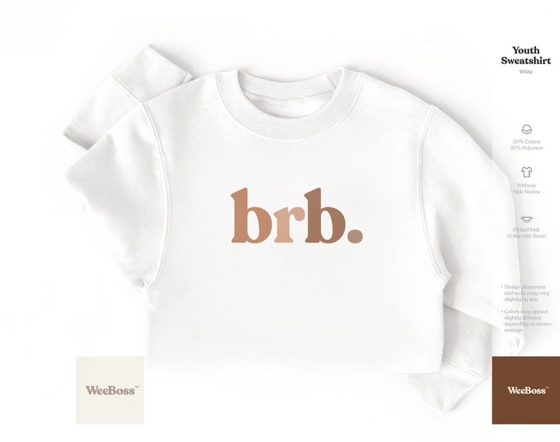 Brb. | Baby Bodysuit, Toddler Tee & Sweatshirt image 5