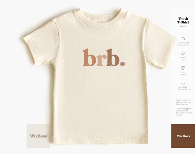 Brb. | Baby Bodysuit, Toddler Tee & Sweatshirt image 4