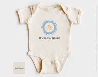 Body per l'annuncio della nascita di un nuovo bambino / Maglietta minimalista per la rivelazione della gravidanza