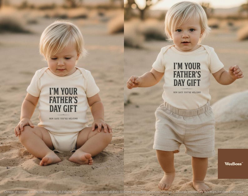 I'm Your Father's Day Gift | Baby Onesie for Dads | Baby Bodysuit, Toddler Tee & Sweatshirt image 8