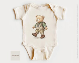 Body bébé ours aventureux | T-shirt Explorer Nature pour tout-petits