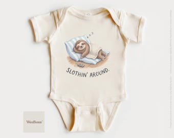 Body bébé paresseux | T-shirt pour tout-petit paresseux endormi, sweat-shirt