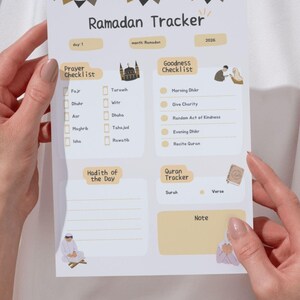 Ramadan Tracker Printable 2026 | Daily Prayer & Quran Tracker - Etsy