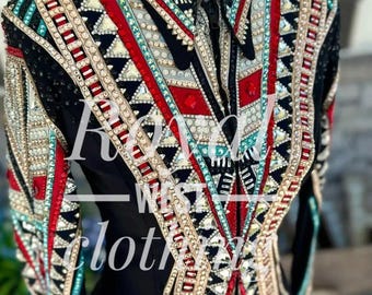 Western Show Jacket Embellished Horsemanship Jacket