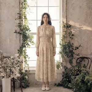 tea party smocked dress Garden Party Smocked Floral Maxi Dress | Trendy Woman Dress