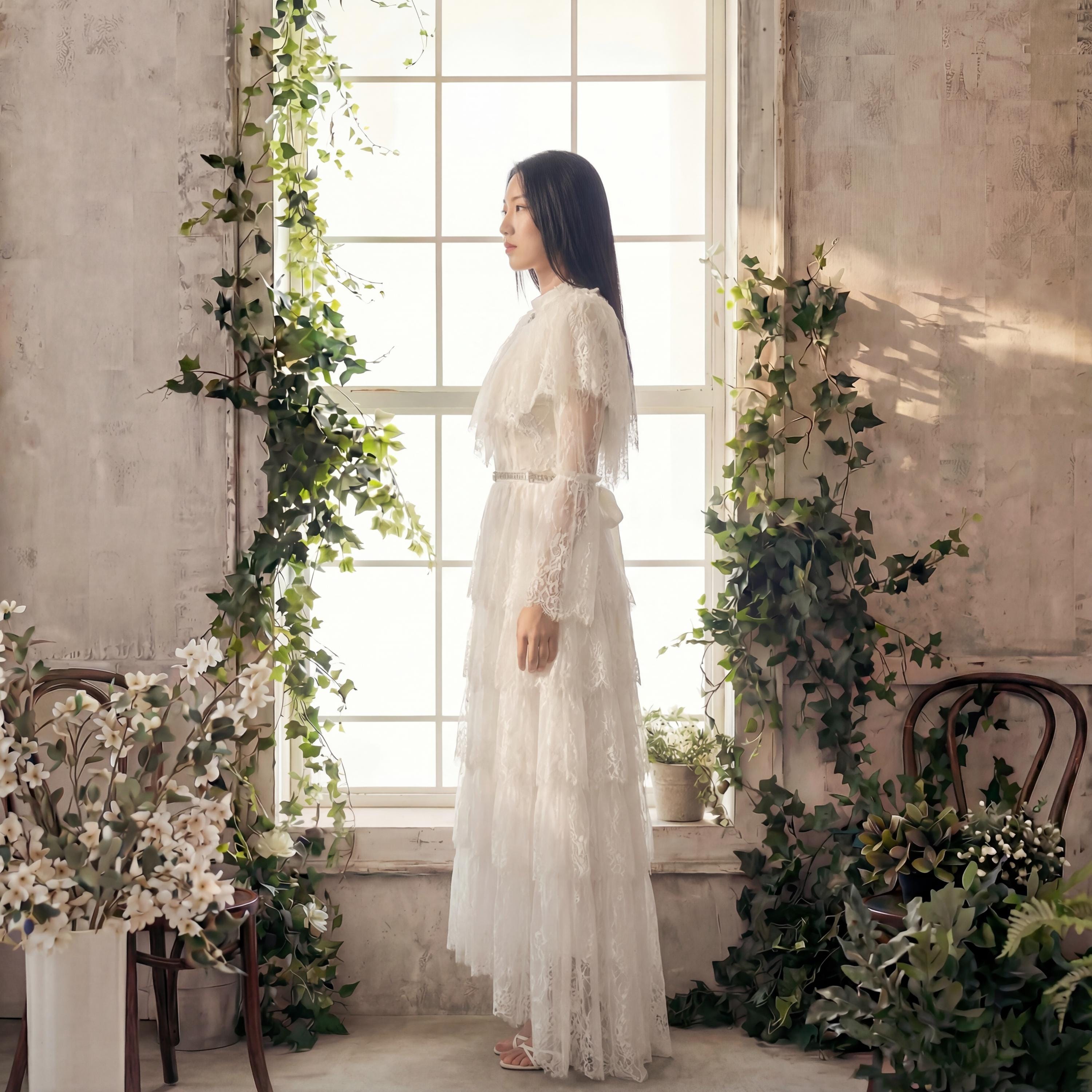 vintage lace midi dress DREAMY BLOSSOM WOVEN LACE MIDI DRESS l FLYING TOMATO Flying Tomato