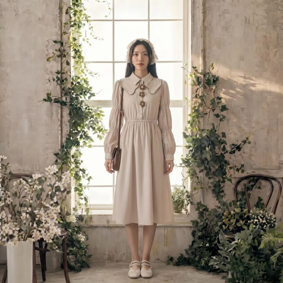 Cottagecore Midi Dress