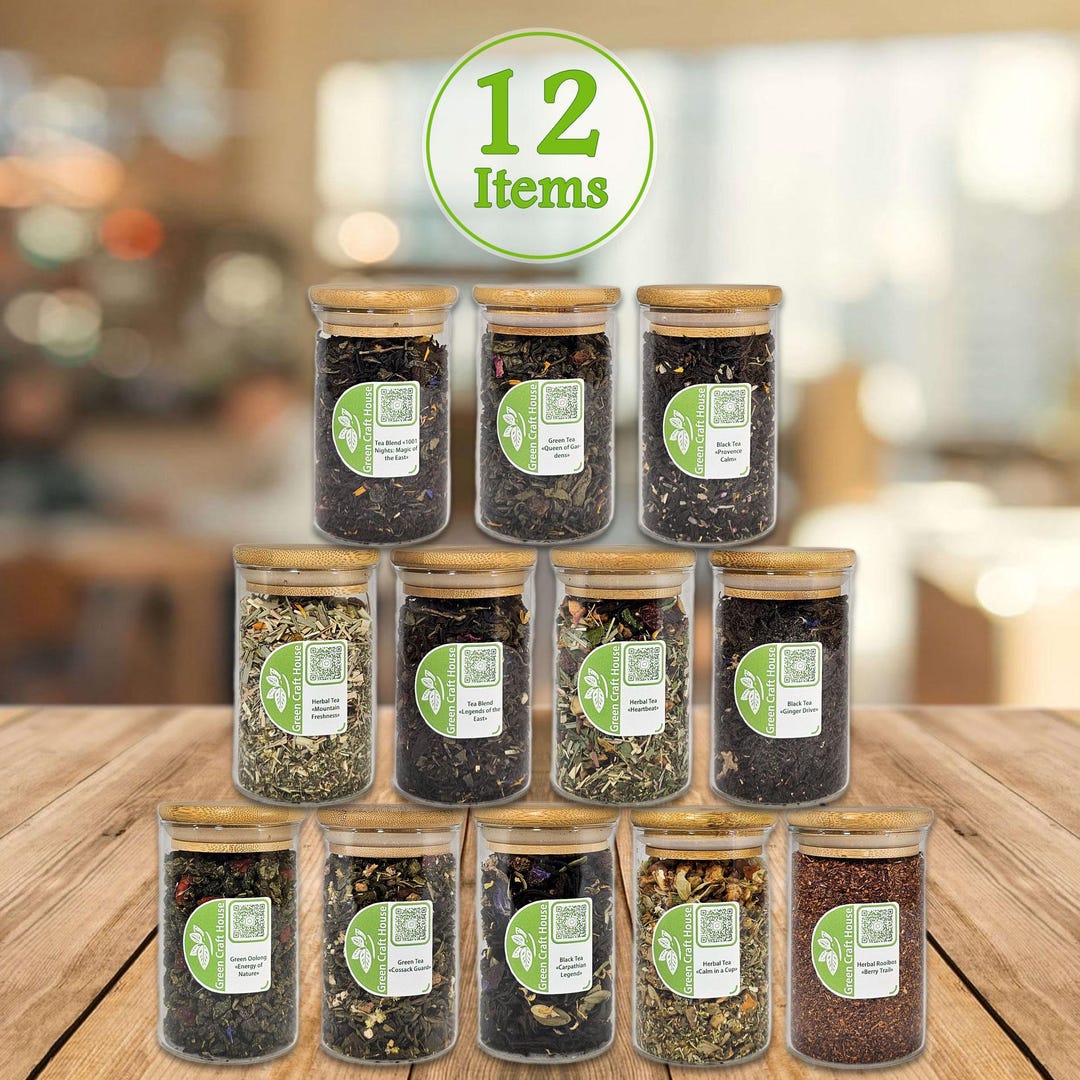 Herbal Power Collection Tea Set (12 Pcs) - Etsy