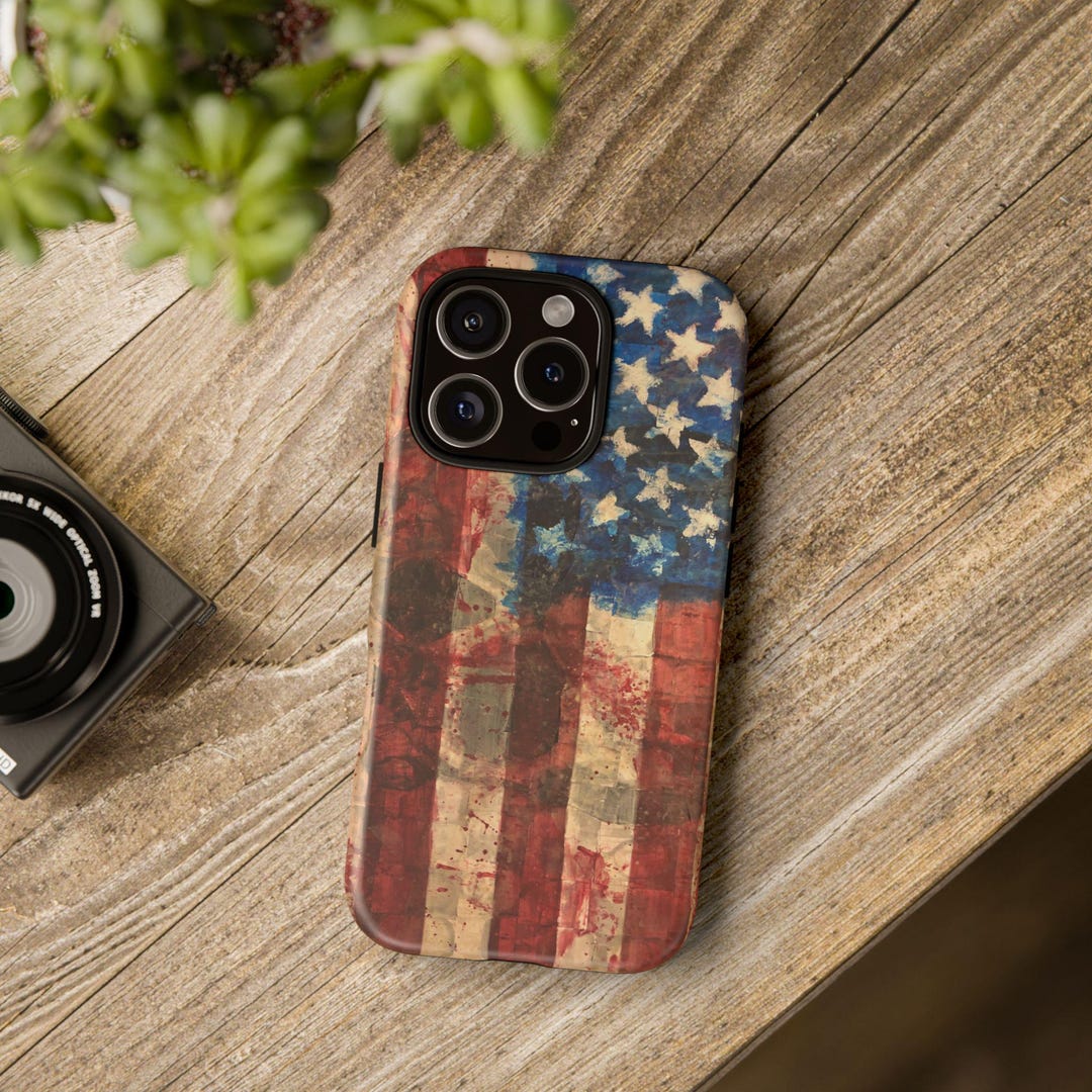 Distressed American Flag With Fallen Soldiers Tough Cases | Memorial ...
