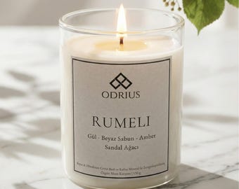 Sandalwood Rose Candle | Old Money Decor | Creamy Woody Scent | Vintage Home Fragrance | Luxury Gift for Her | Romantic Floral | Soy Blend