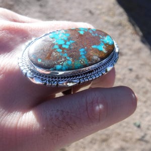 Large Royston Turquoise Ring 1082-w image 3