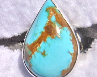 Bellissimo anello blu Royston Turquoise #1306-tb