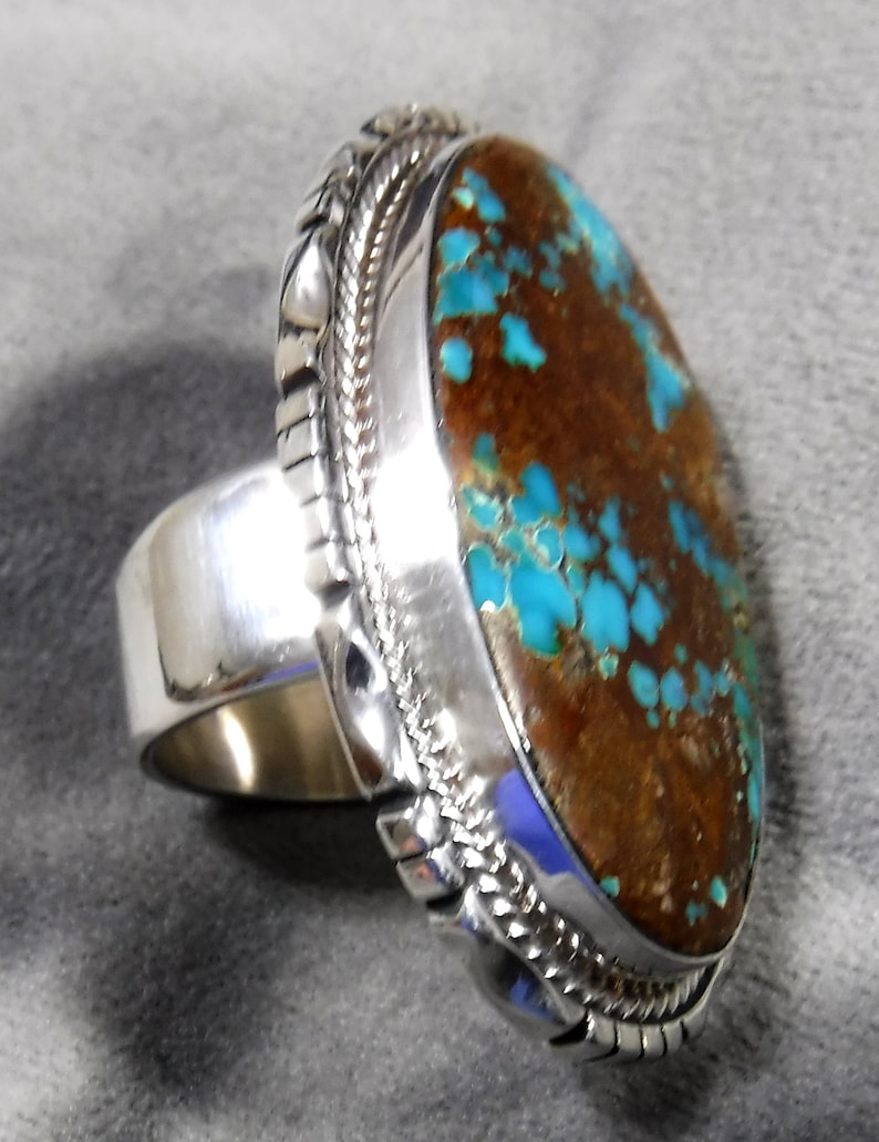 Large Royston Turquoise Ring 1082-w image 6